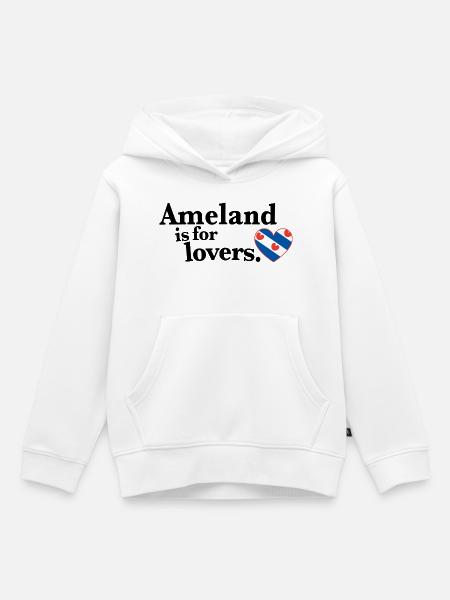 Ameland Lovers - Friesland II - Kinder Premium Organic Hoodie - Weiß