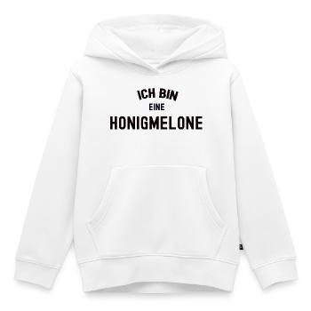 ICH BIN EINE HONIGMELONE Karneval Kostüm Melone - Kinder Premium Organic Hoodie - Weiß - Vorne - AI Model Kid Female (0cm)