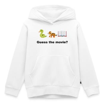 Dschungelbuch & Tiere: Verspieltes Lesen Rate mal, was der Film ist? - Kinder Premium Organic Hoodie - Weiß - Vorne - AI Model Kid Female (0cm)