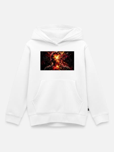 Das nackte Bewusstsein - Kinder Premium Organic Hoodie - Weiß