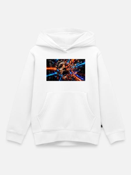Das Zerbrechen der Persona - Kinder Premium Organic Hoodie - Weiß