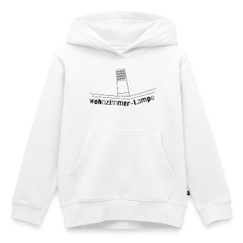 Wohnzimmer-Lampe (dark) - Kinder Premium Organic Hoodie - Weiß - Vorne - AI Model Kid Female (0cm)
