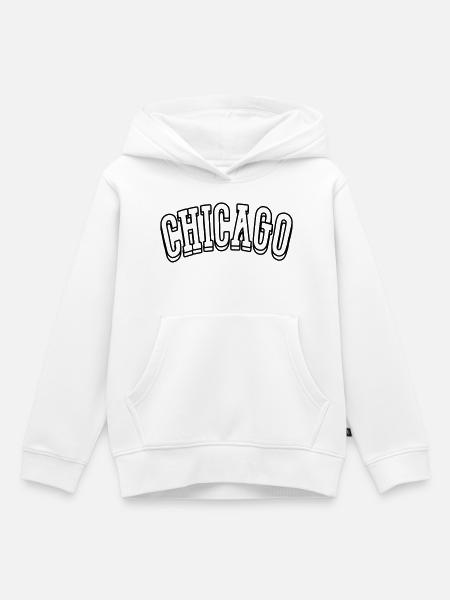 chicago shirt - Kinder Premium Organic Hoodie - Weiß