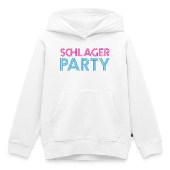 SCHLAGER PARTY Schlagermusik Schlager - Kinder Premium Organic Hoodie - Weiß - Vorne - AI Model Kid Female (0cm)