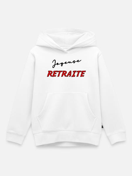 RUHESTAND. RUHESTAND. PENSIONIERT. RUHESTAND - Kinder Premium Organic Hoodie - Weiß