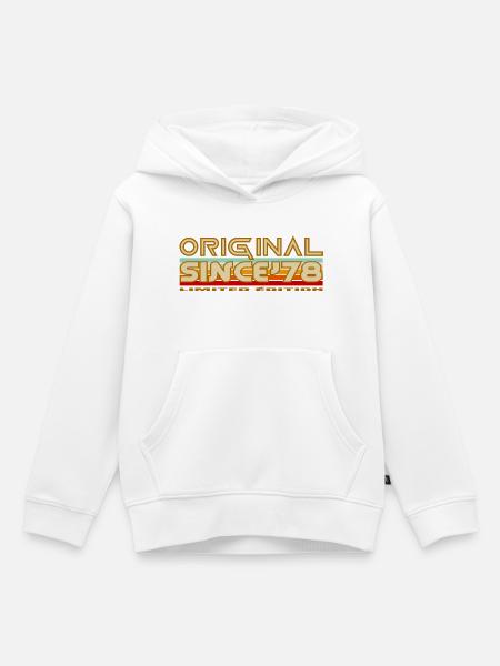 Original Since 78 Retro-Logo - Kinder Premium Organic Hoodie - Weiß