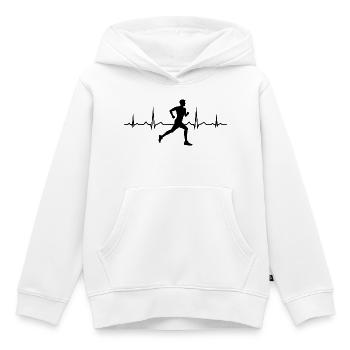 Geschenkidee für einen Running mit Running - Kinder Premium Organic Hoodie - Weiß - Vorne - AI Model Kid Female (0cm)