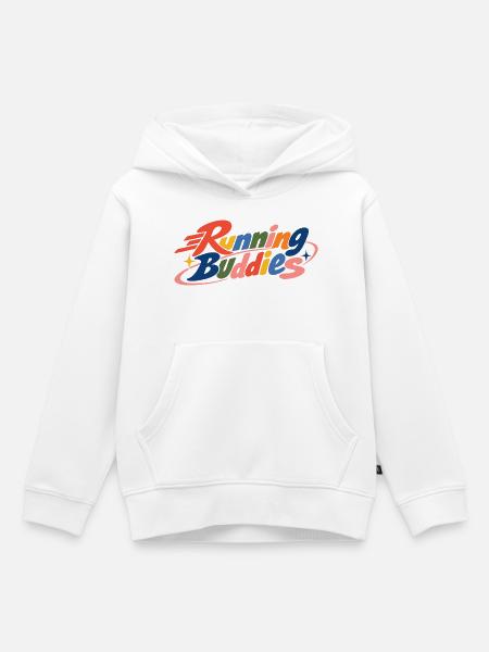 Running Buddies Retro - Kinder Premium Organic Hoodie - Weiß
