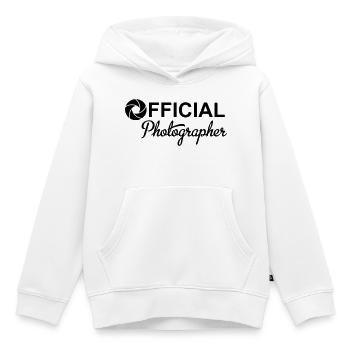 Photographer - Kinder Premium Organic Hoodie - Weiß - Vorne - AI Model Kid Female (0cm)
