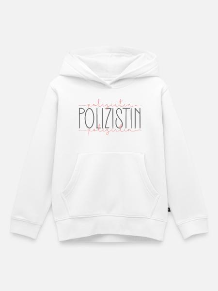 Polizistin Geschenk Polizei Beamtin Beruf - Kinder Premium Organic Hoodie - Weiß