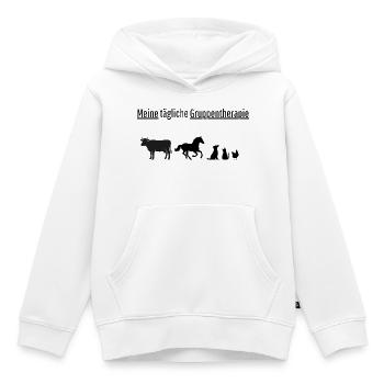 Lustiges Gruppentherapie Tiere Bauernhof T-Shirt - Kinder Premium Organic Hoodie - Weiß - Vorne - AI Model Kid Female (0cm)