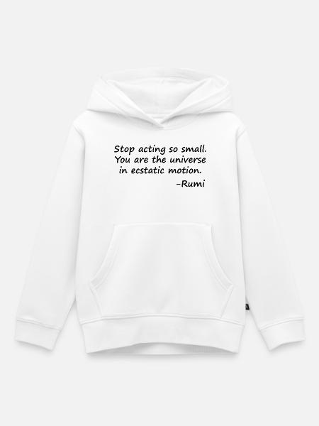 Stop-so-klein-Verhalten - Kinder Premium Organic Hoodie - Weiß