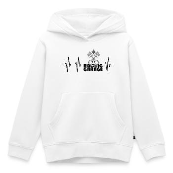 racing garage puls flagge Autos Kolben Auto icon - Kinder Premium Organic Hoodie - Weiß - Vorne - AI Model Kid Female (0cm)