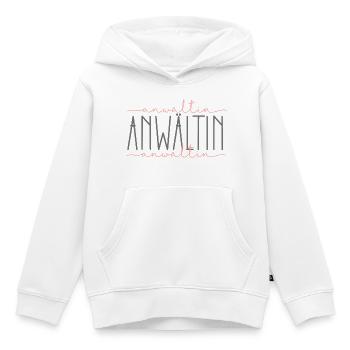 Anwältin Geschenk Anwalt Schnörkel - Kinder Premium Organic Hoodie - Weiß - Vorne - AI Model Kid Female (0cm)