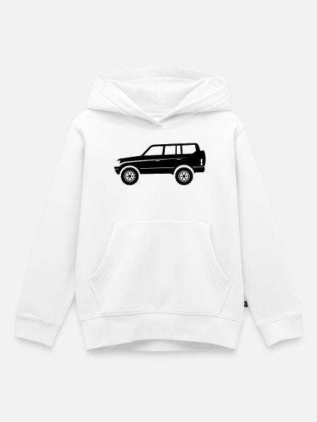 Offroad Adventure SUV - Kinder Premium Organic Hoodie - Weiß