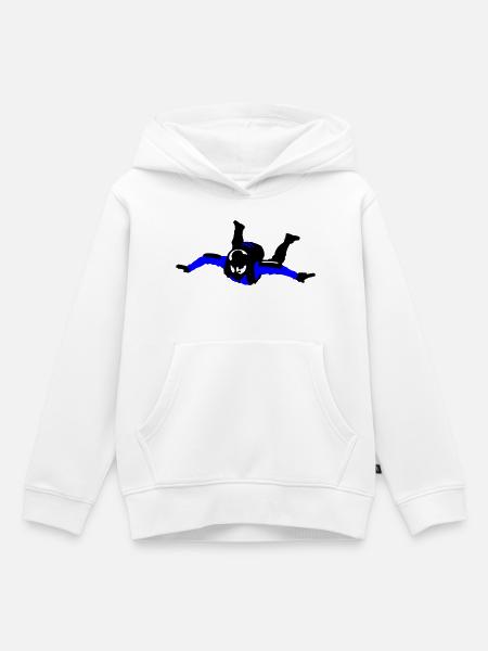 Skydiver - Kinder Premium Organic Hoodie - Weiß