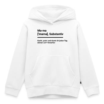 Geschenk Elternzeit Mutter Mütter Mama schlicht  - Kinder Premium Organic Hoodie - Weiß - Vorne - AI Model Kid Female (0cm)