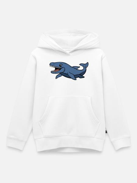 Dinosaurier  - Kinder Premium Organic Hoodie - Weiß