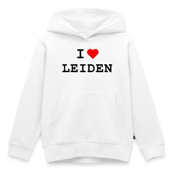 Ich liebe Leiden - I love Leiden - Kinder Premium Organic Hoodie - Weiß - Vorne - AI Model Kid Female (0cm)