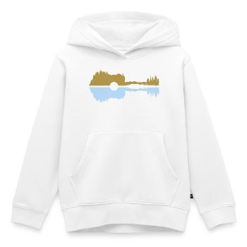 Pastel de guitare - Sweat Premium à capuche enfant bio - blanc - Devant - AI Model Kid Female (0cm)