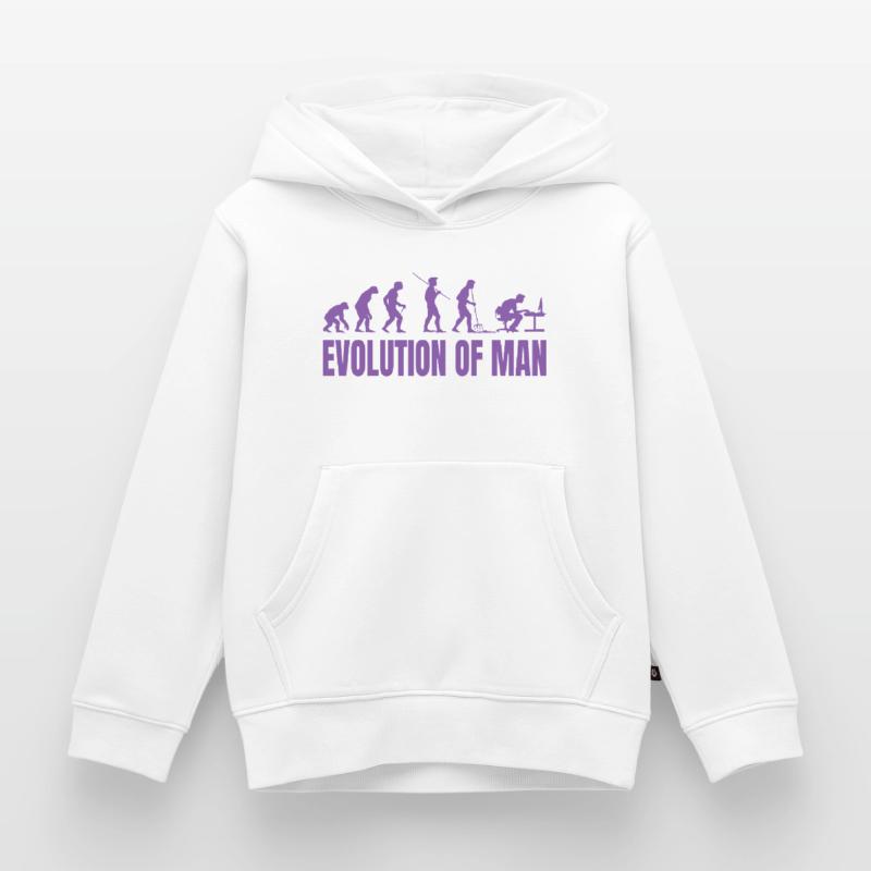 Programmer Computer Freak Evolution Retro Kids Premium Organic Hoodie