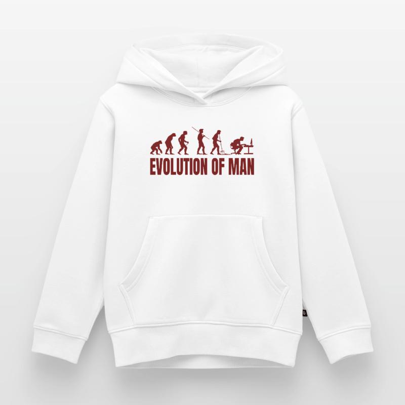 Computer PC Evolution Informatiker Programmierer Kinder Premium Organic Hoodie