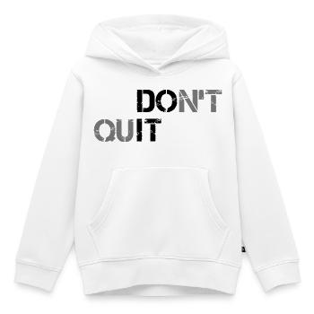 Ne pas abandonner - Sweat Premium à capuche enfant bio - blanc - Devant - AI Model Kid Female (0cm)