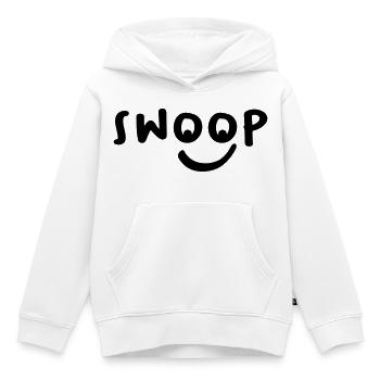 Swoop Gesicht Lachen Geschenk - Kinder Premium Organic Hoodie - Weiß - Vorne - AI Model Kid Female (0cm)