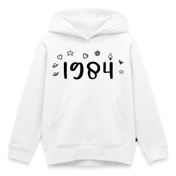 1984 Jubiläum 1984 Retro 1984 - Kinder Premium Organic Hoodie - Weiß - Vorne - AI Model Kid Female (0cm)