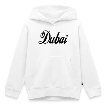 dubai - Kids Premium Organic Hoodie - white - Front - AI Model Kid Female (0cm)