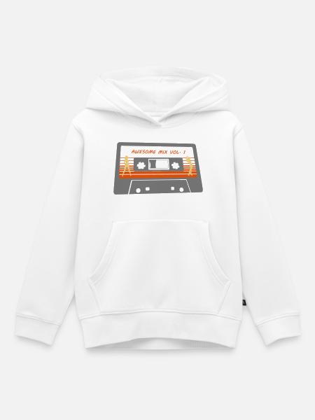 Awesome Mix Vol. 1 - Kinder Premium Organic Hoodie - Weiß