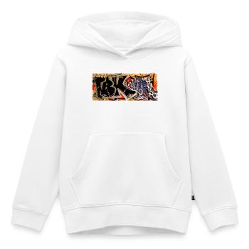 Graffiti - Sweat Premium à capuche enfant bio - blanc - Devant - AI Model Kid Female (0cm)