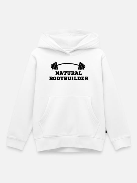 Fitnessstudio - Kinder Premium Organic Hoodie - Weiß