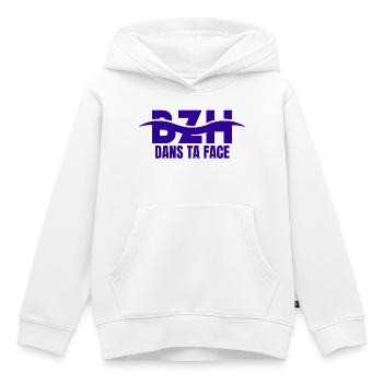Bretagne, Bretagne humour, Breitz - Sweat Premium à capuche enfant bio - blanc - Devant - AI Model Kid Female (0cm)