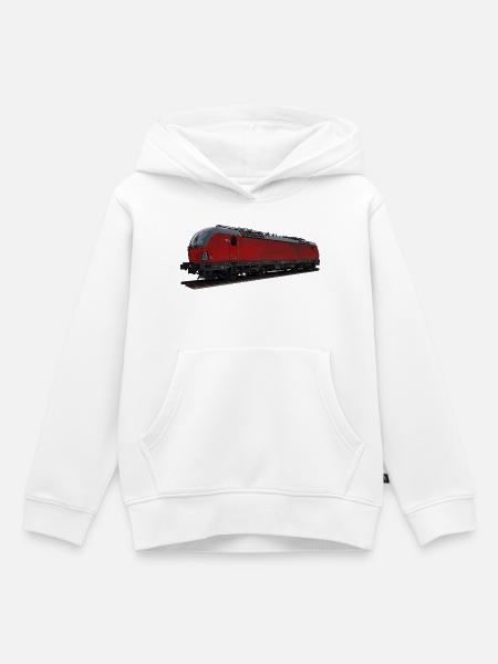 Vectron - Kinder Premium Organic Hoodie - Weiß