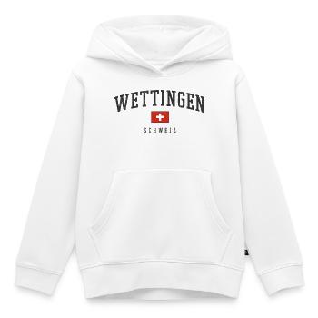 Wettingen – Schweizer Identität aus dem Aargau - Kinder Premium Organic Hoodie - Weiß - Vorne - AI Model Kid Female (0cm)