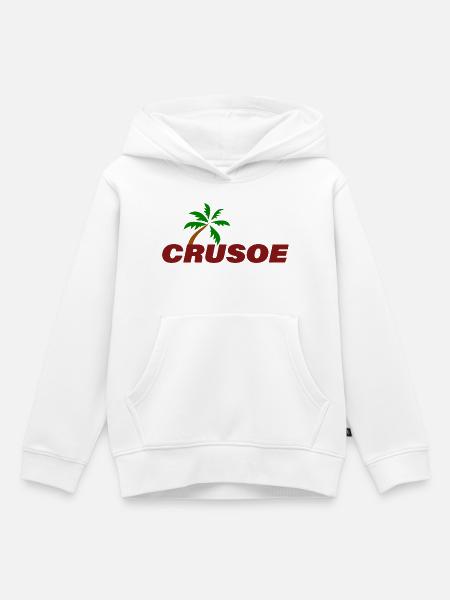 CRUSOE - Kinder Premium Organic Hoodie - Weiß