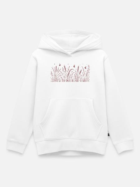 Bienen und Blumen - Kinder Premium Organic Hoodie - Weiß