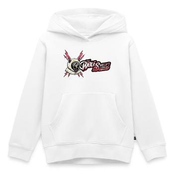 Wolf im Schafspelz Vintage Punk - Kinder Premium Organic Hoodie - Weiß - Vorne - AI Model Kid Female (0cm)