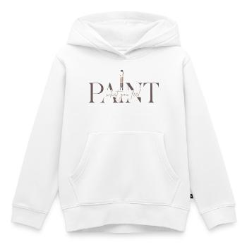 Male deine Gefühle – Kreativität & Kunst - Paint - Kinder Premium Organic Hoodie - Weiß - Vorne - AI Model Kid Female (0cm)