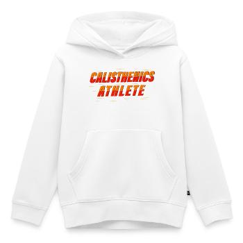 Calisthenics Athlet – Kraftkunst - Kinder Premium Organic Hoodie - Weiß - Vorne - AI Model Kid Female (0cm)