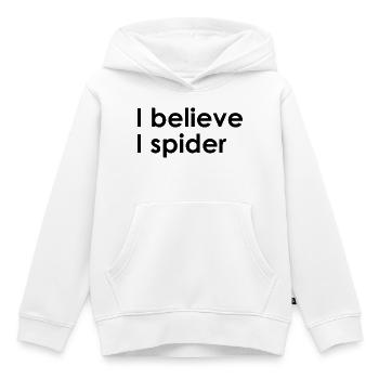 Je pense que je suis fou - Sweat Premium à capuche enfant bio - blanc - Devant - AI Model Kid Female (0cm)