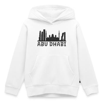 Abu Dhabi Nightscape - Kinder Premium Organic Hoodie - Weiß - Vorne - AI Model Kid Female (0cm)
