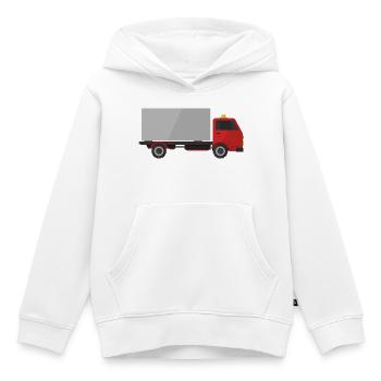 Lkw - Kinder Premium Organic Hoodie - Weiß - Vorne - AI Model Kid Female (0cm)