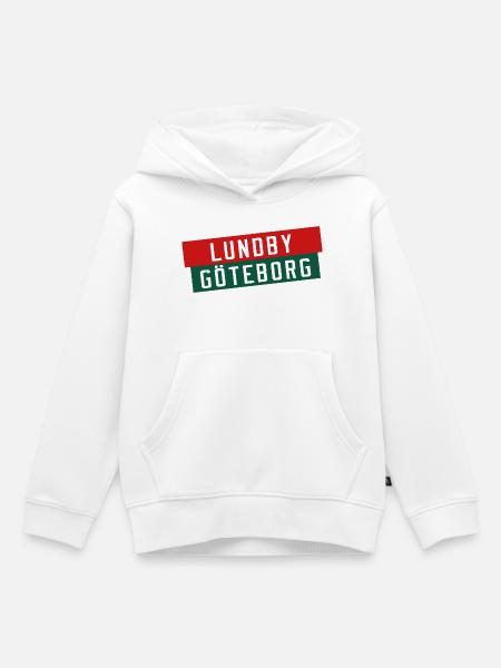 Lund gegen Göteborg Banner - Kinder Premium Organic Hoodie - Weiß