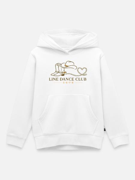 Linedance Club - Kinder Premium Organic Hoodie - Weiß
