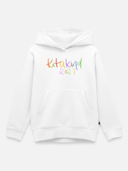 Kitakind 2027 - Kinder Premium Organic Hoodie - Weiß