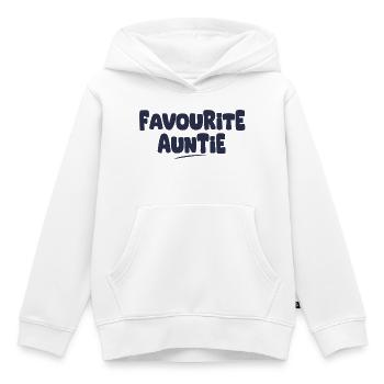 Lieblingsgeschenk der Tante - Kinder Premium Organic Hoodie - Weiß - Vorne - AI Model Kid Female (0cm)
