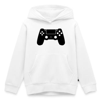 Contrôleur - Sweat Premium à capuche enfant bio - blanc - Devant - AI Model Kid Female (0cm)