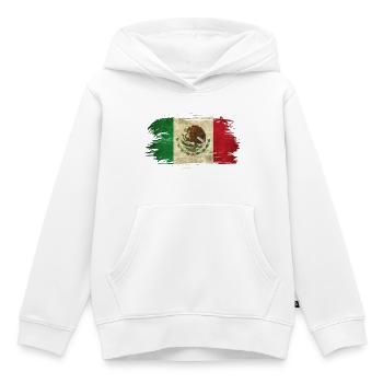 Mexico Vintage Flag / Gift Mexico - Kids Premium Organic Hoodie - white - Front - AI Model Kid Female (0cm)
